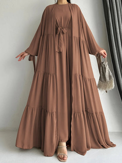 Noori Chiffon Abaya Set