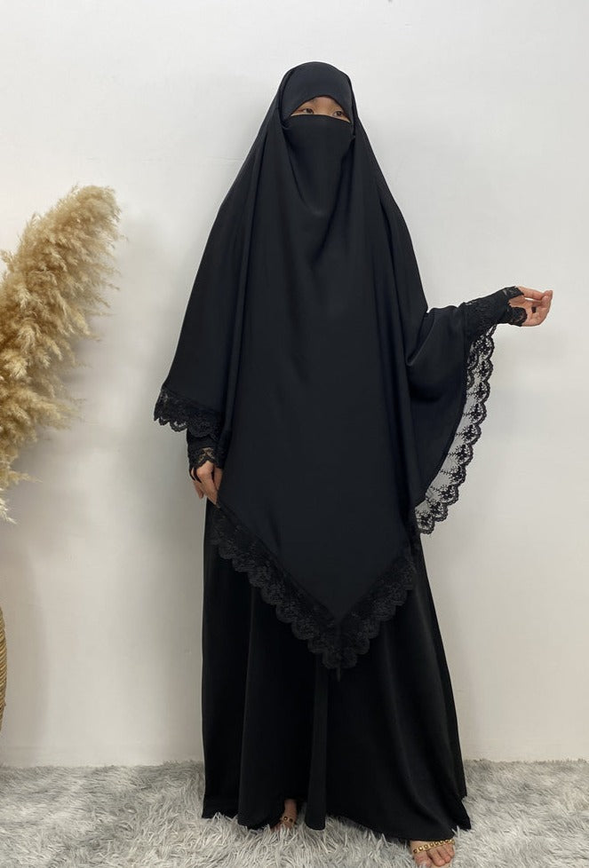 Seema Lace Jilbab set