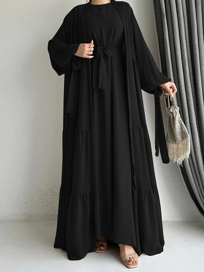 Noori Chiffon Abaya Set