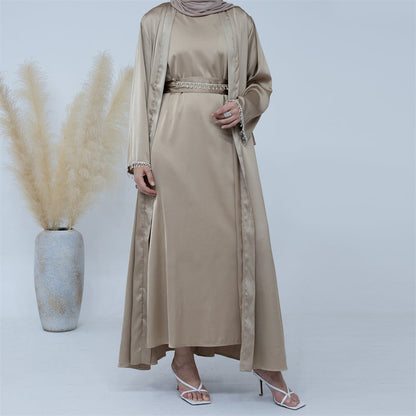 Sanya Abaya With Crystal Chain