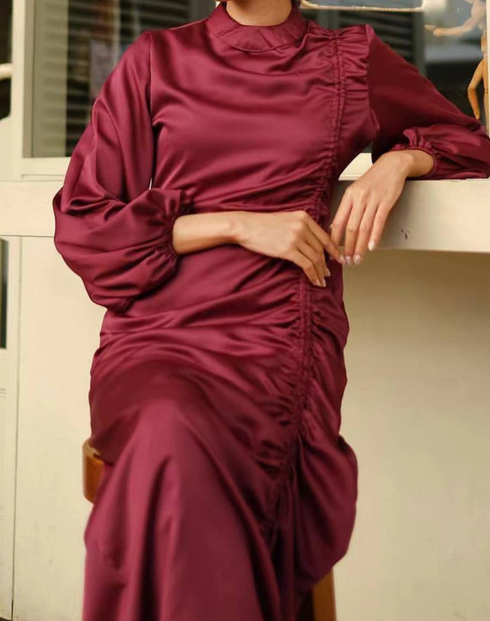 Aainah Pleated Dress