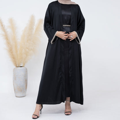 Sanya Abaya With Crystal Chain