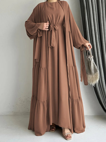 Noori Chiffon Abaya Set