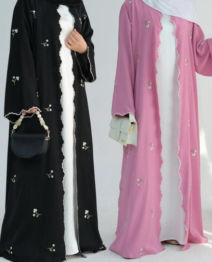 Zaleri Floral Abaya Set