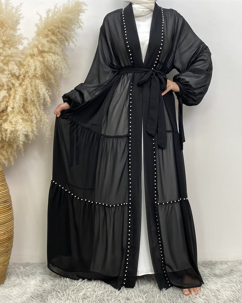 Chiffon Pearl Abaya