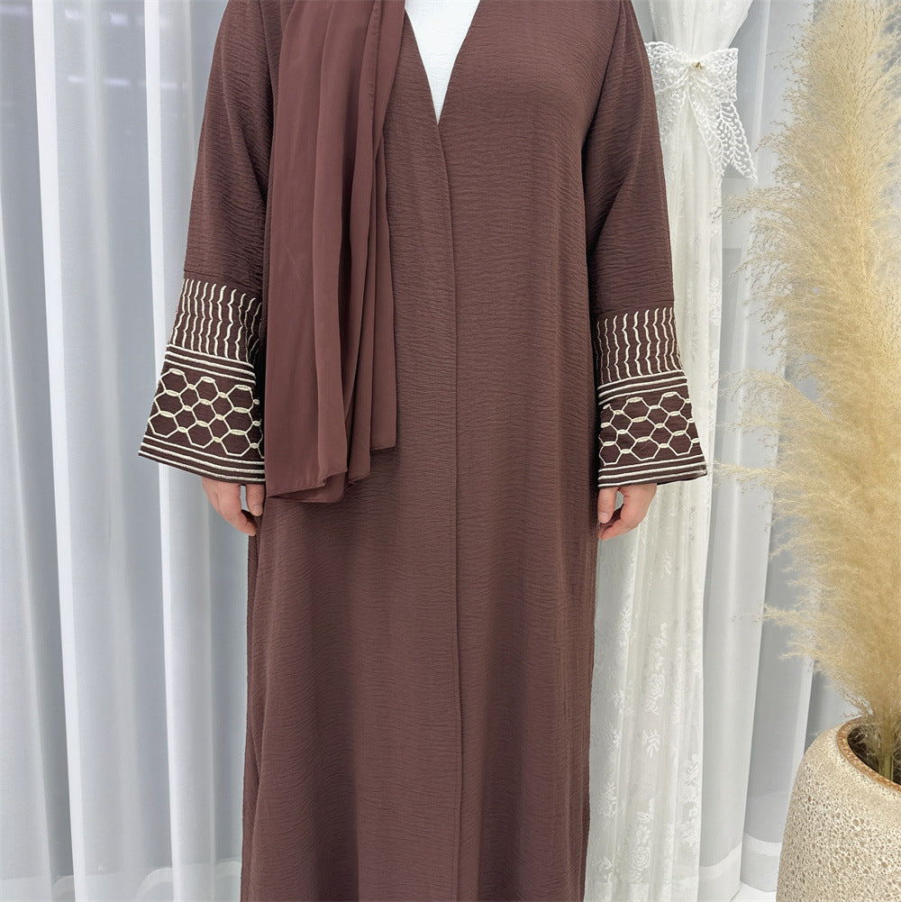 Maaha Keffiyeh Embroidery Abaya
