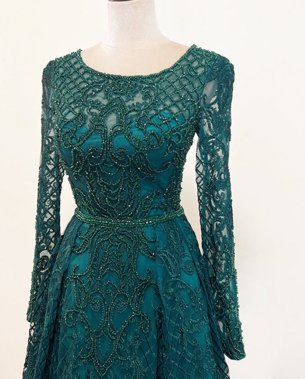 Rayna Beaded Lace Gown