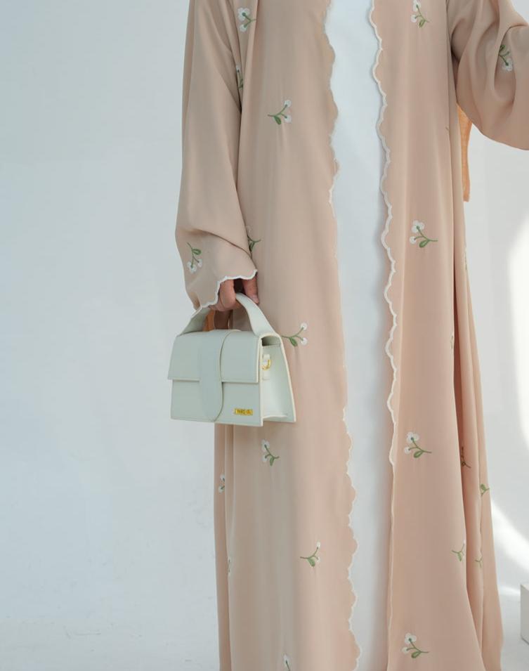 Zaleri Floral Abaya Set