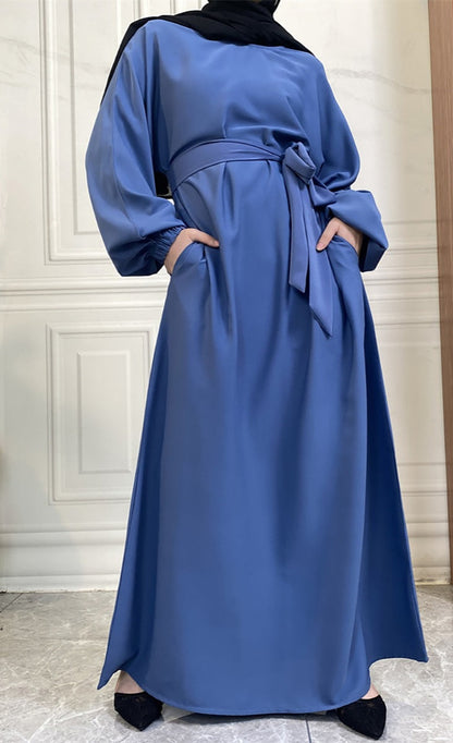 Casual abaya with pockets