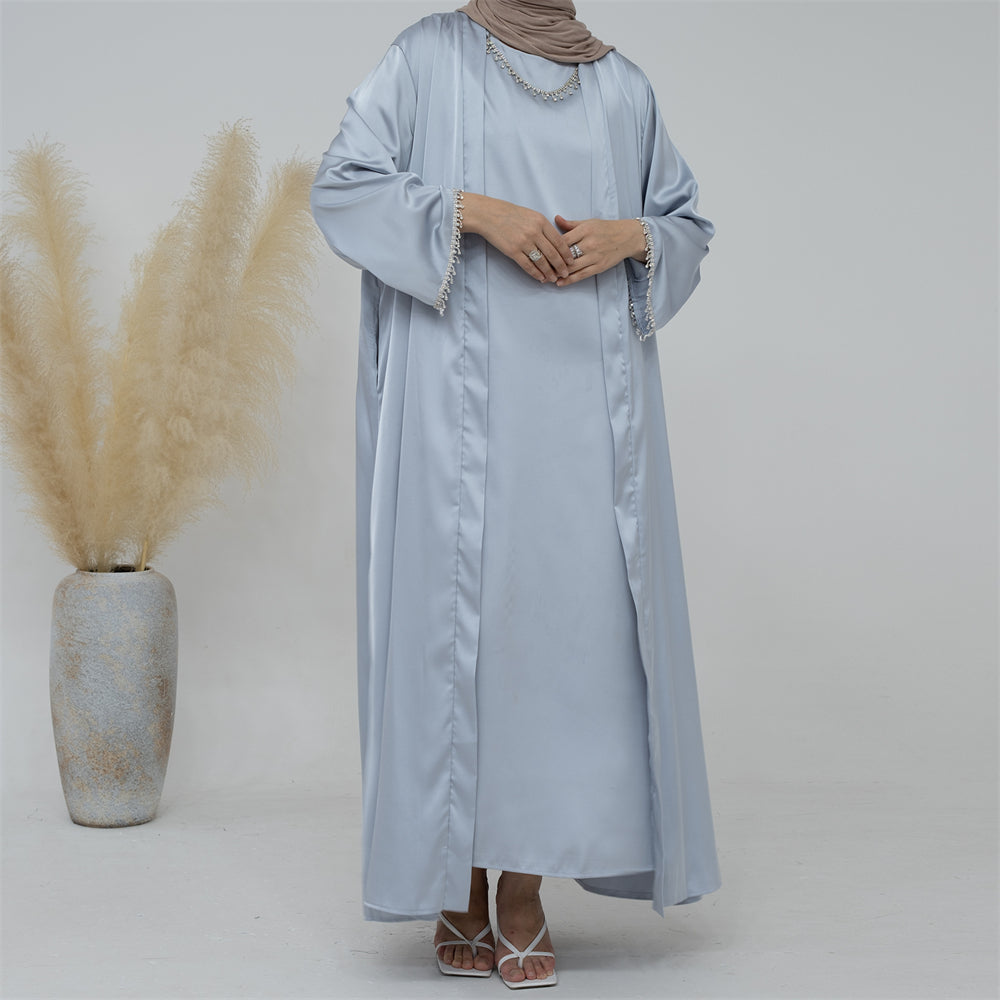 Sanya Abaya With Crystal Chain