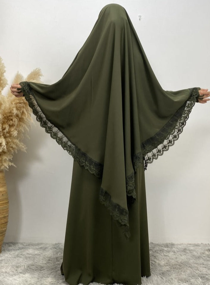 Seema Lace Jilbab set
