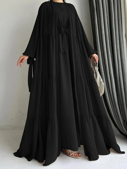Noori Chiffon Abaya Set