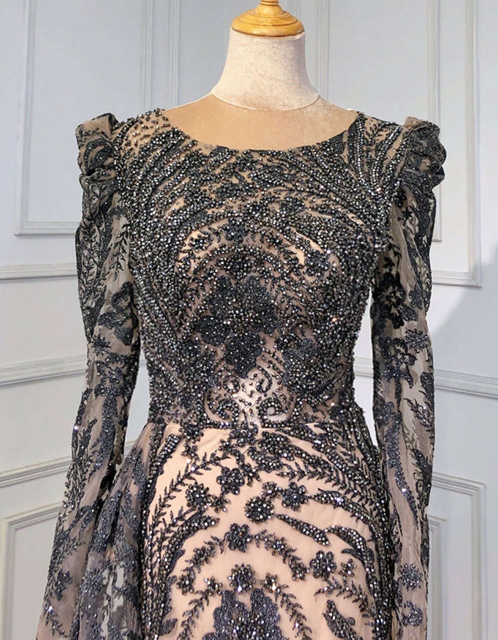 Suhana Beaded Evening Gown