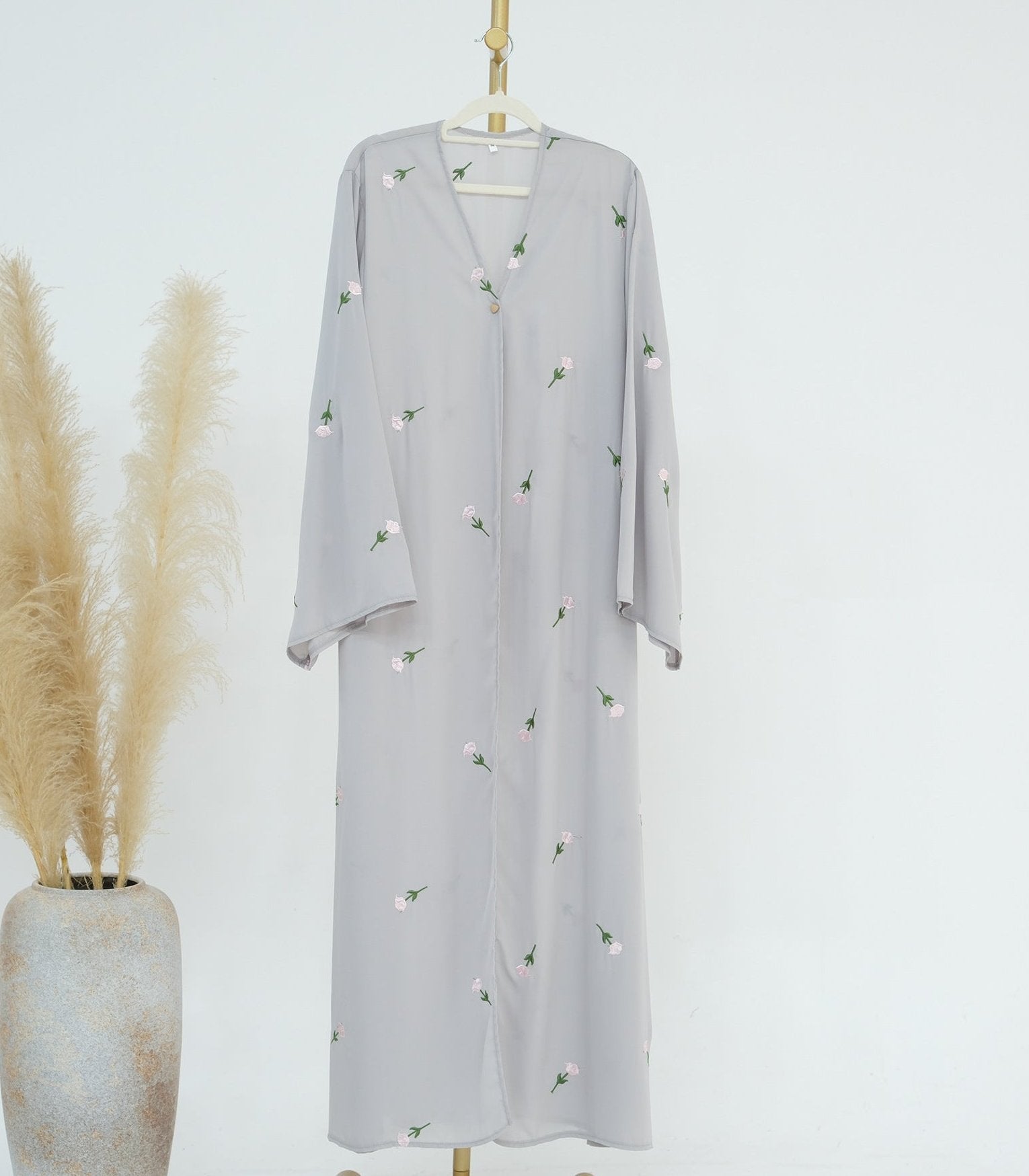 Floral Embroidery Abaya & Hijab