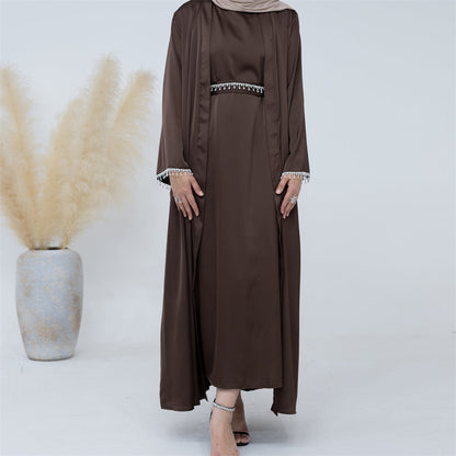 Sanya Abaya With Crystal Chain