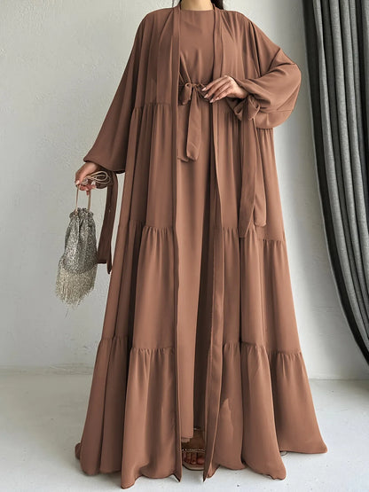 Noori Chiffon Abaya Set