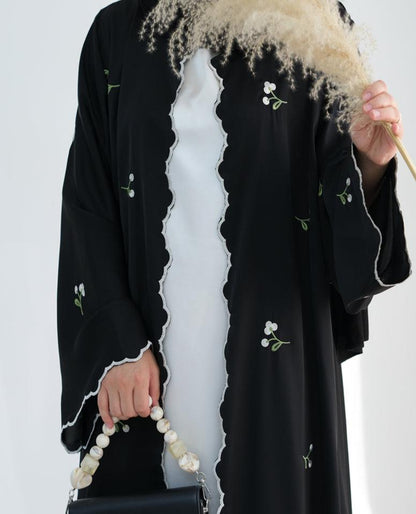 Zaleri Floral Abaya Set