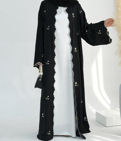 Zaleri Floral Abaya Set