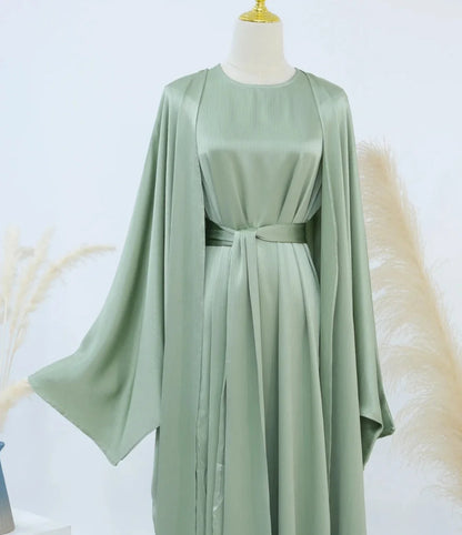 Lamiah Satin Abaya Set