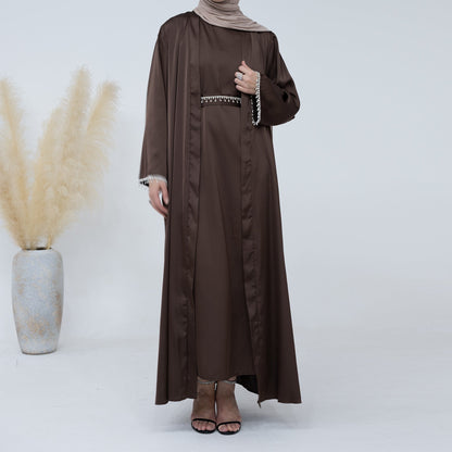 Sanya Abaya With Crystal Chain