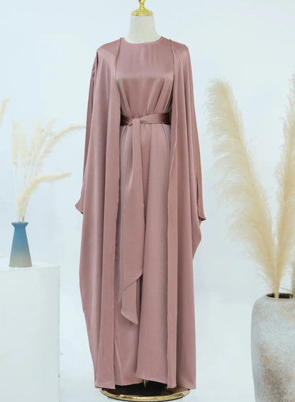 Lamiah Satin Abaya Set