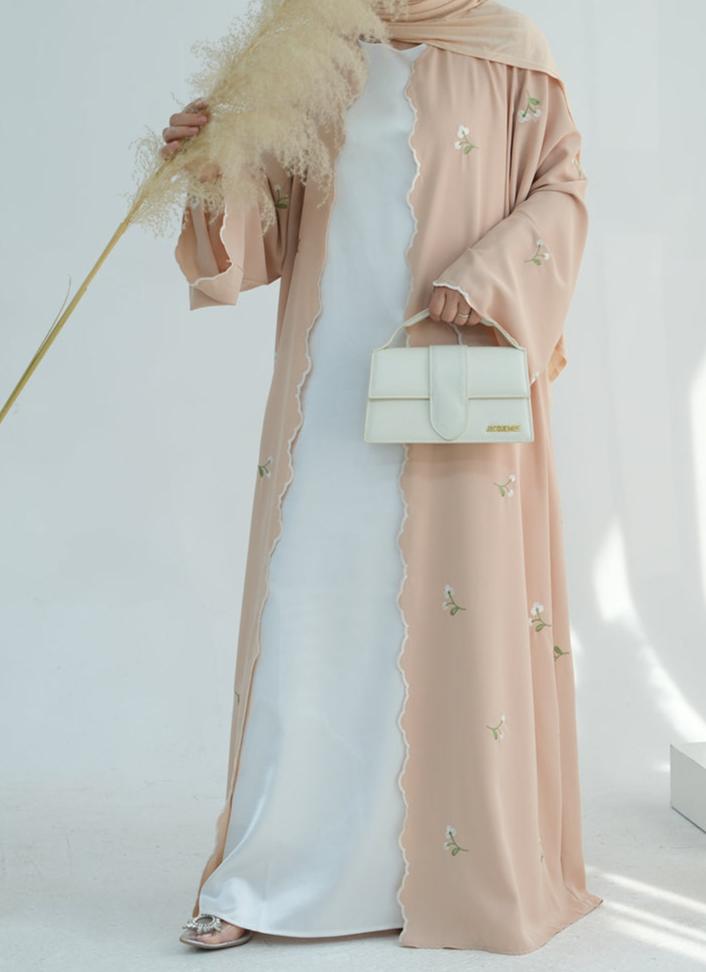 Zaleri Floral Abaya Set