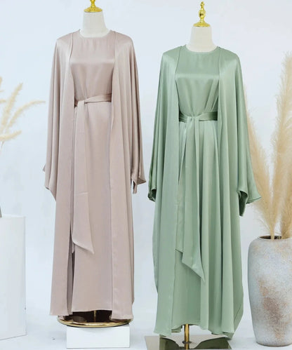 Lamiah Satin Abaya Set