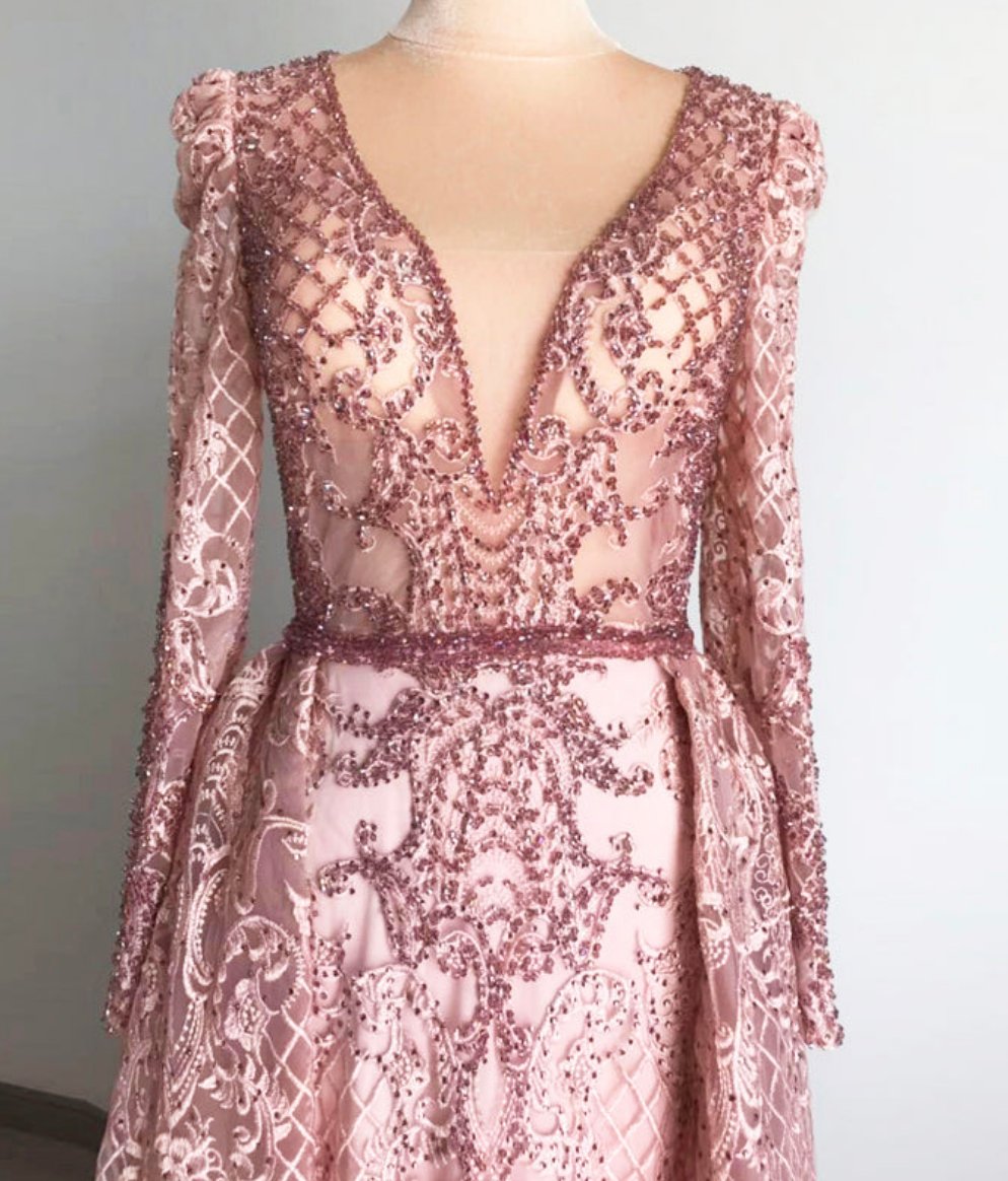 Rayna Beaded Lace Gown