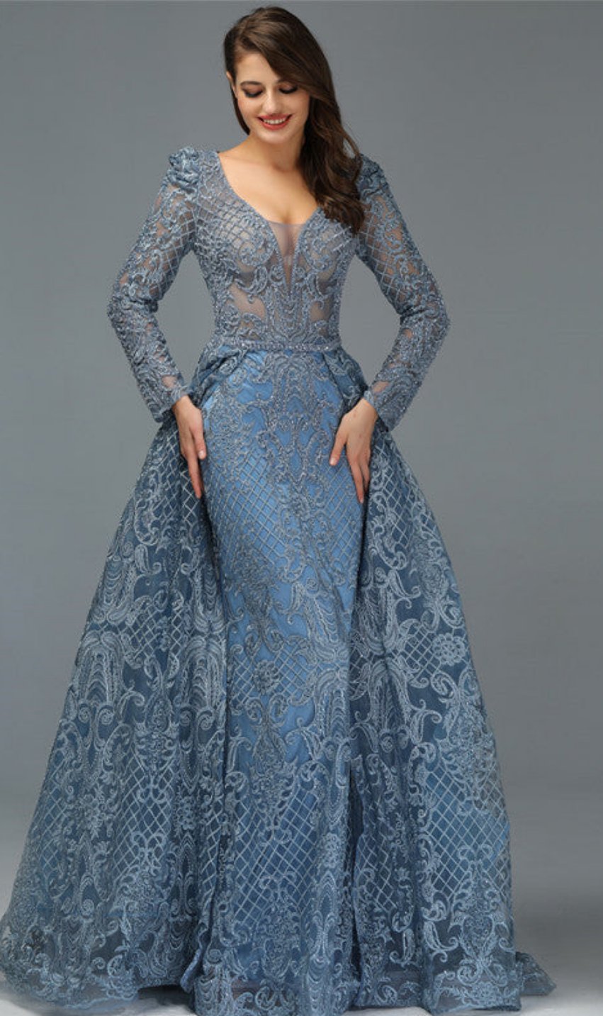 Rayna Beaded Lace Gown