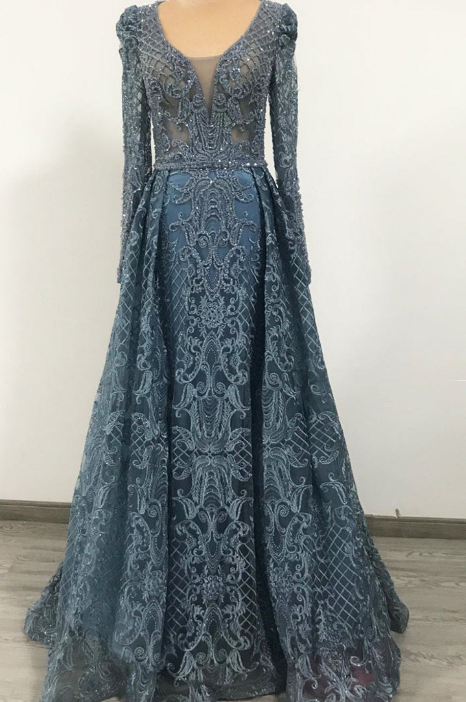 Rayna Beaded Lace Gown