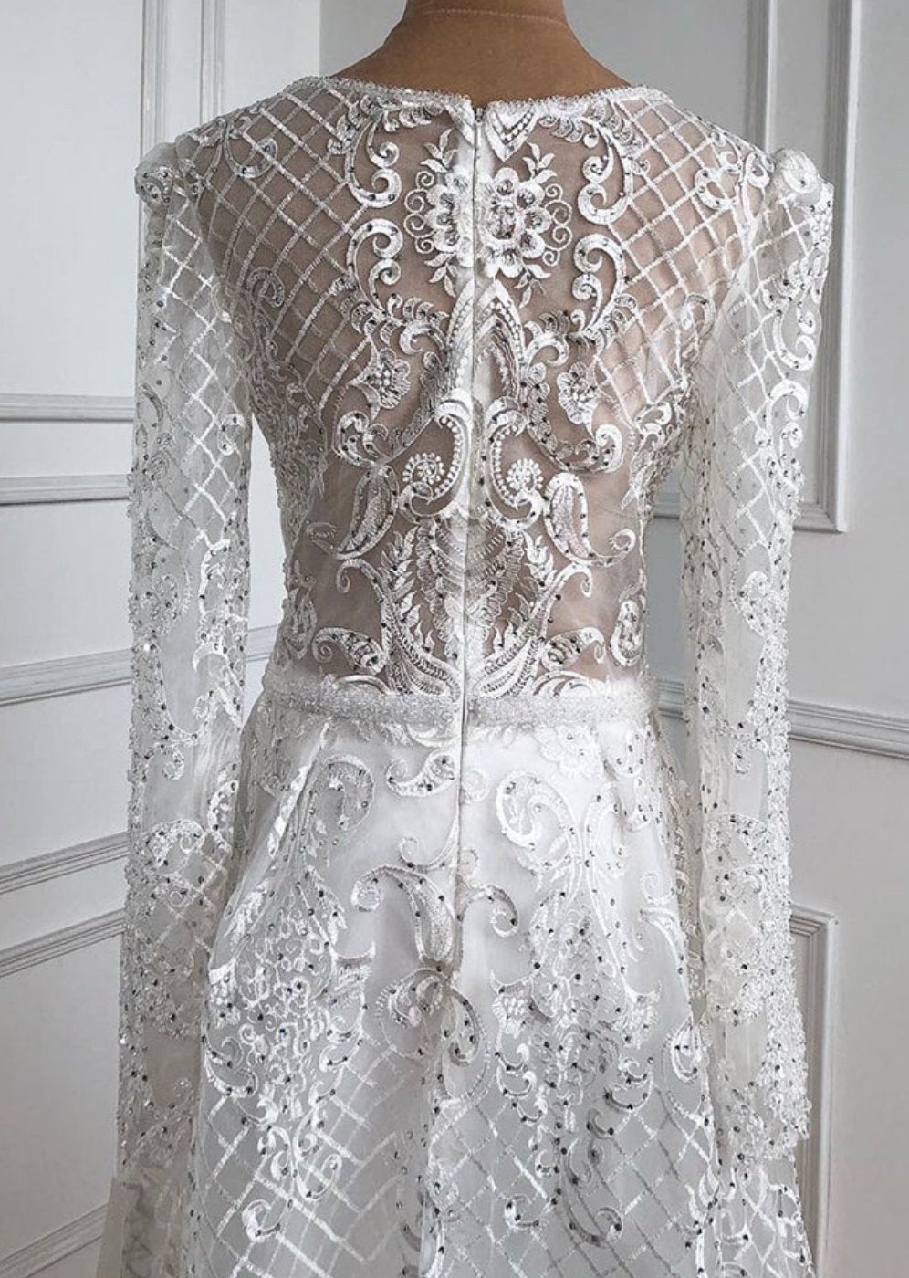 Rayna Beaded Lace Gown
