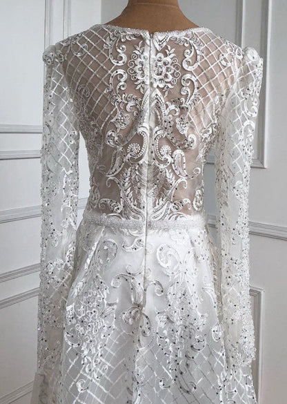 Rayna Beaded Lace Gown