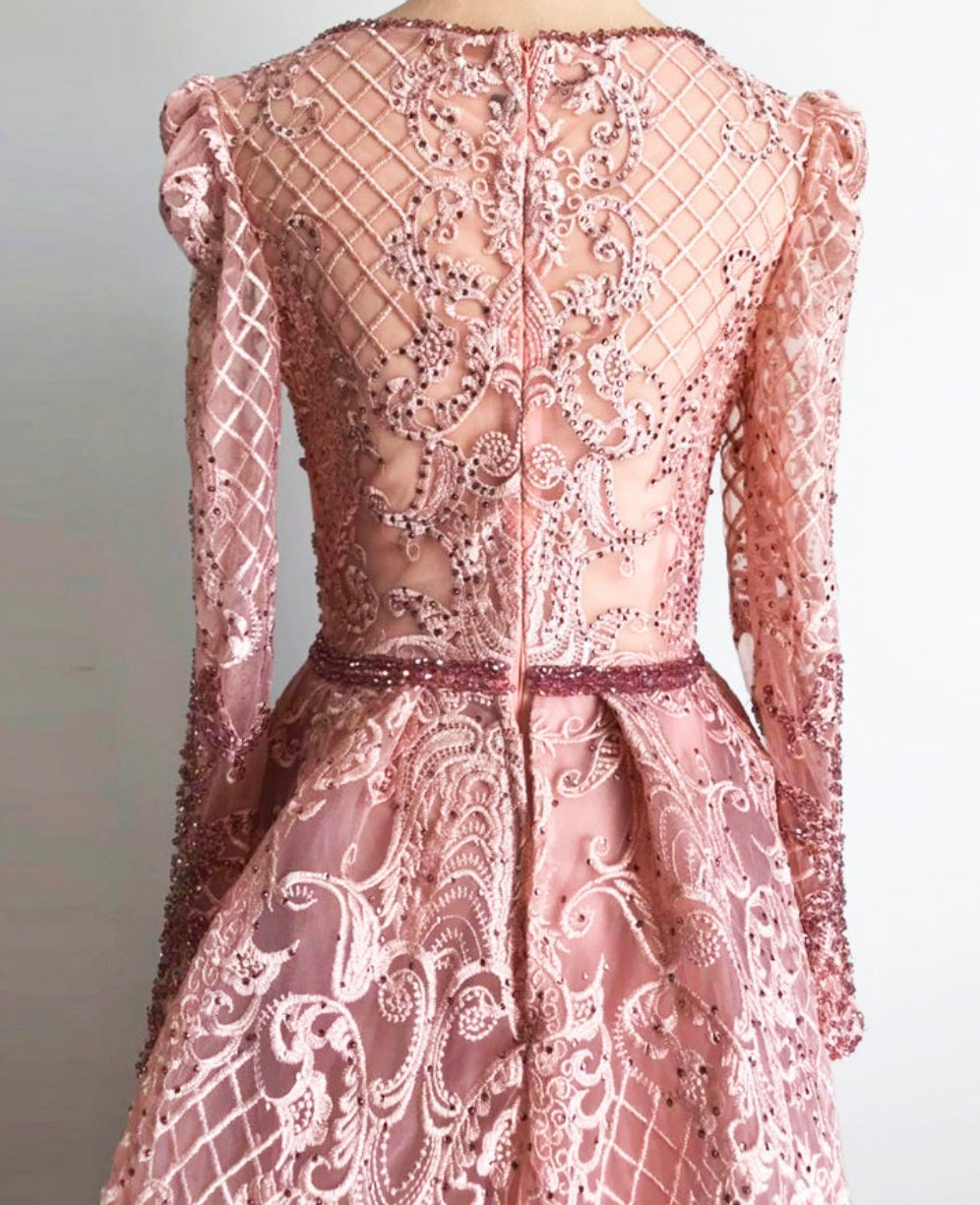 Rayna Beaded Lace Gown