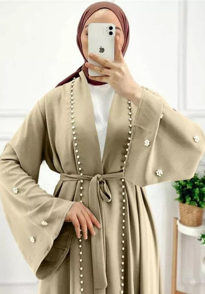Pearl Embellished Abaya