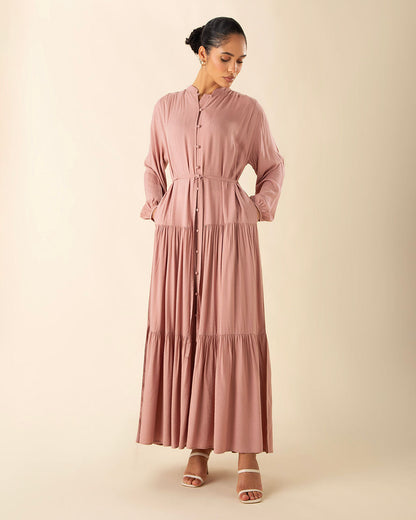 Tiered Tea Pink Maxi