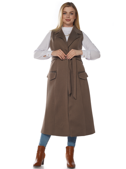 Women's long vest