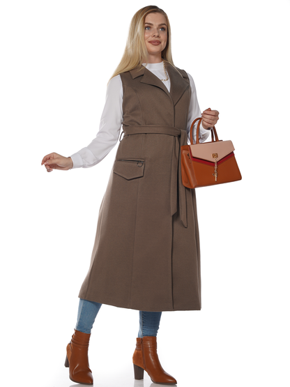 Women's long vest