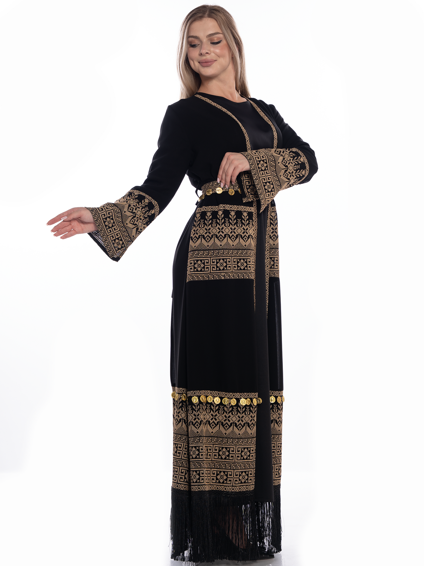 Embroidered bisht