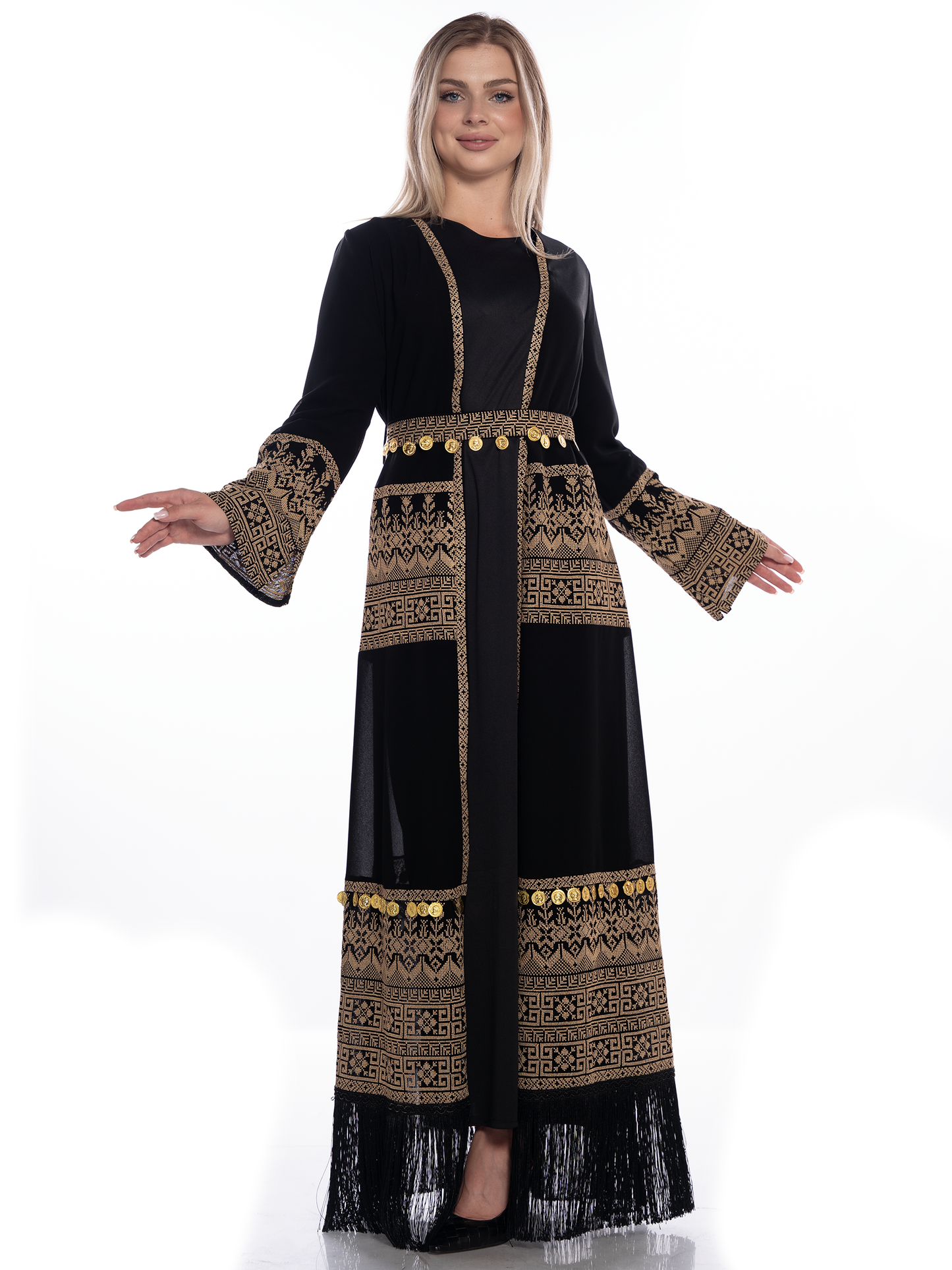 Embroidered bisht