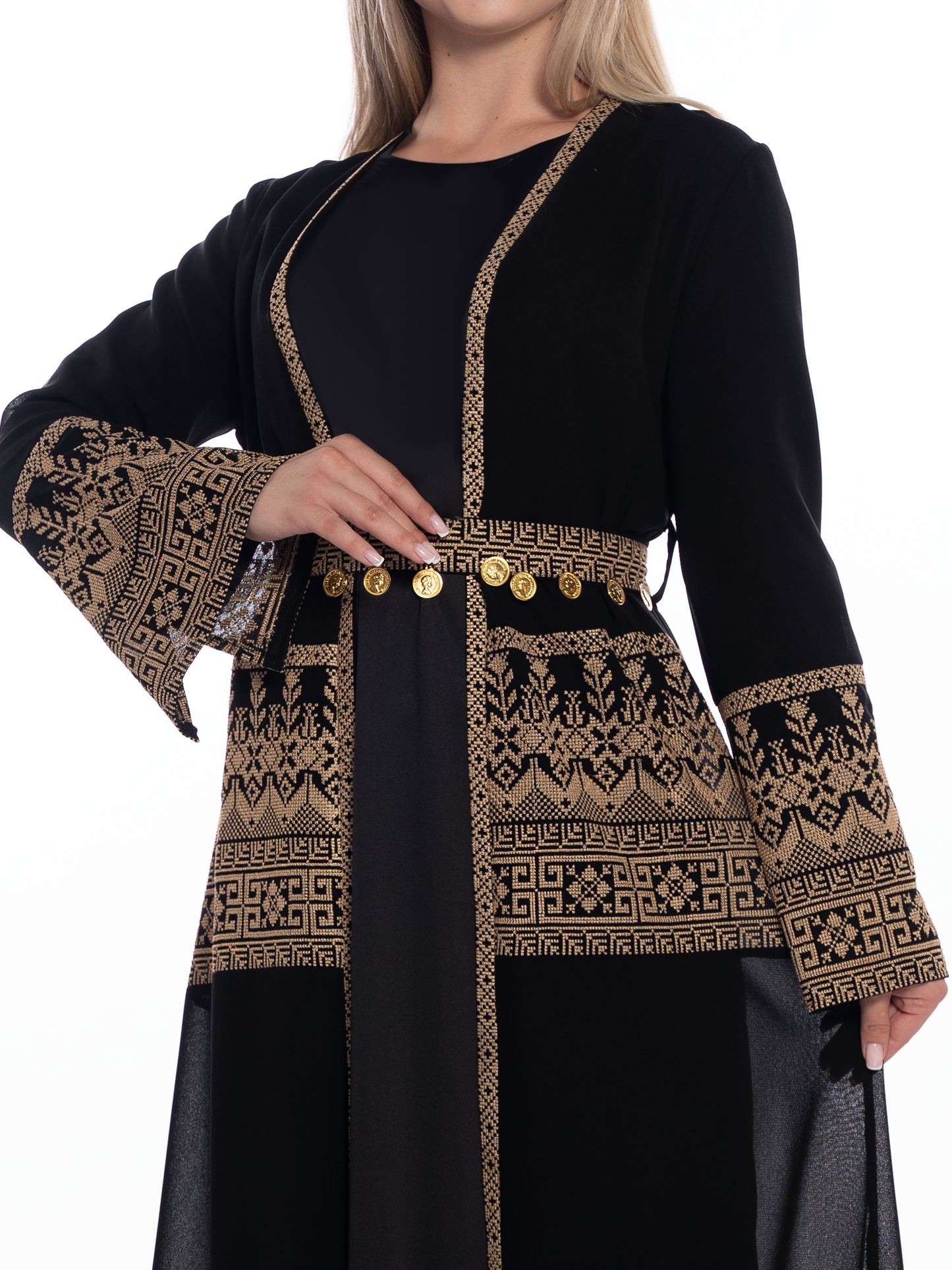 Embroidered bisht