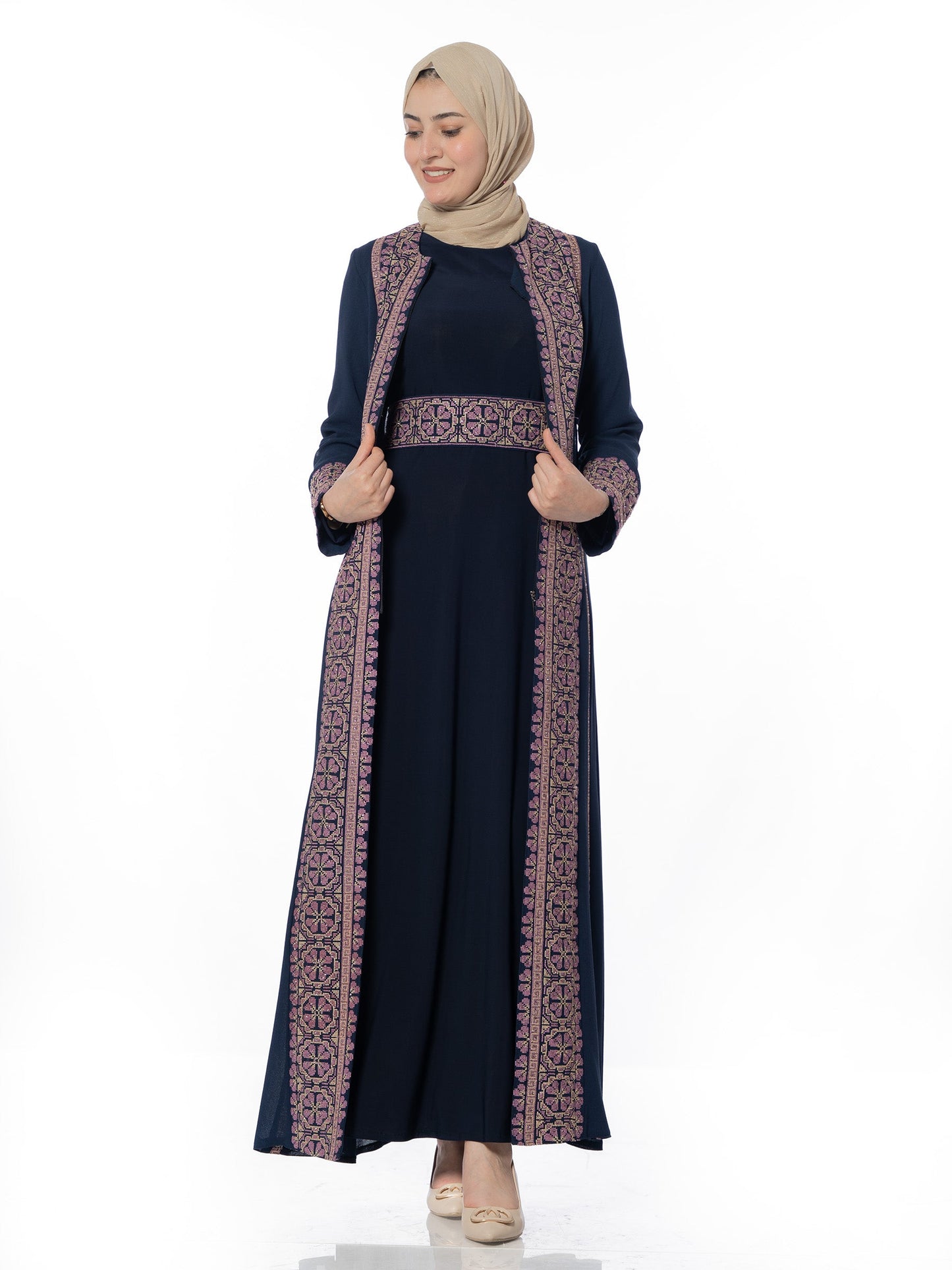 Embroidered caftan