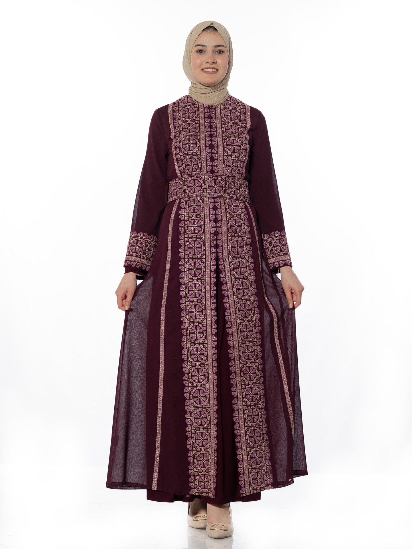 Embroidered caftan