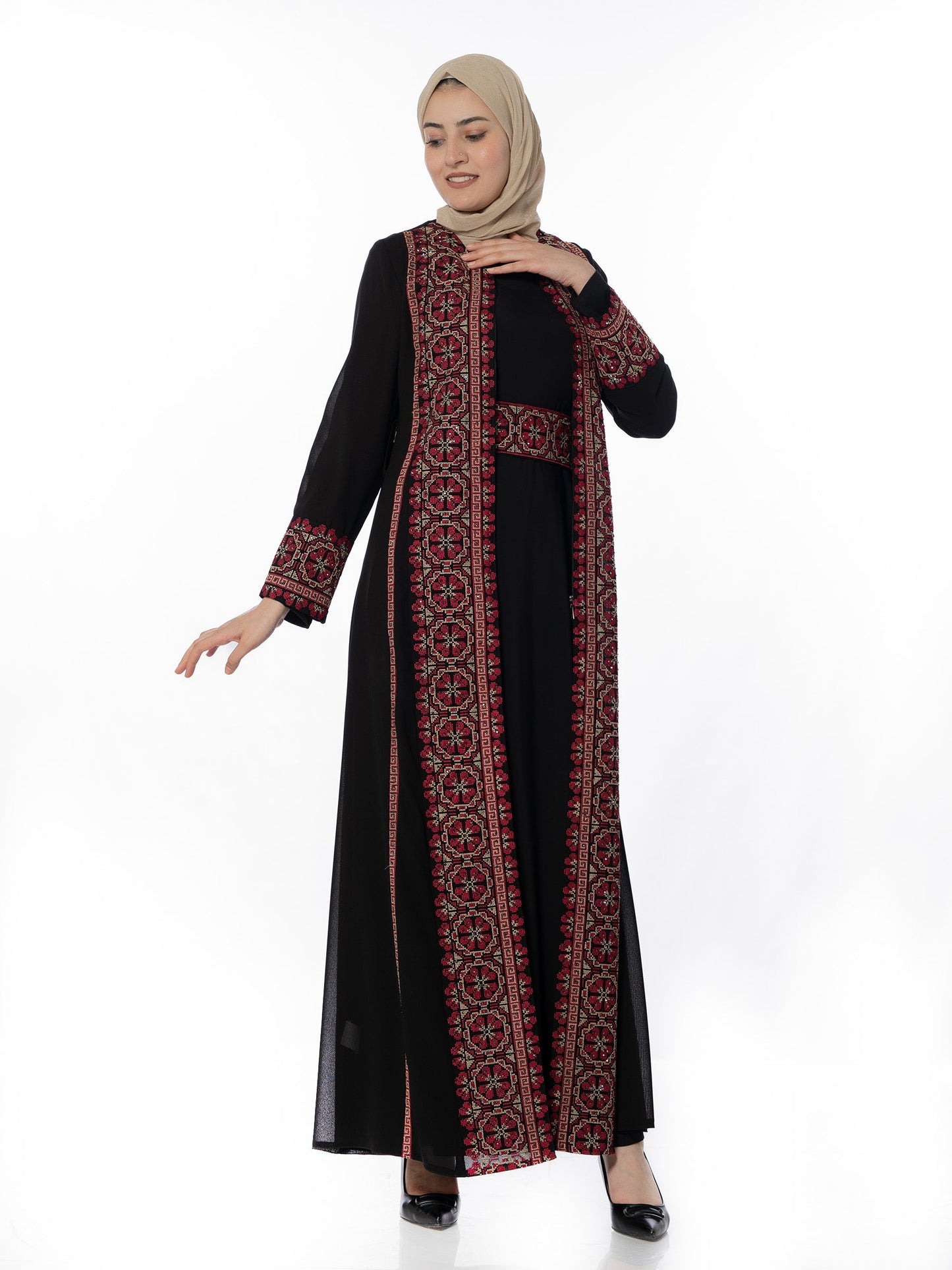 Embroidered caftan