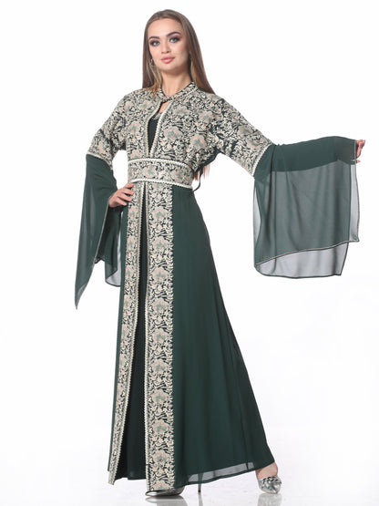 Embroidered caftan