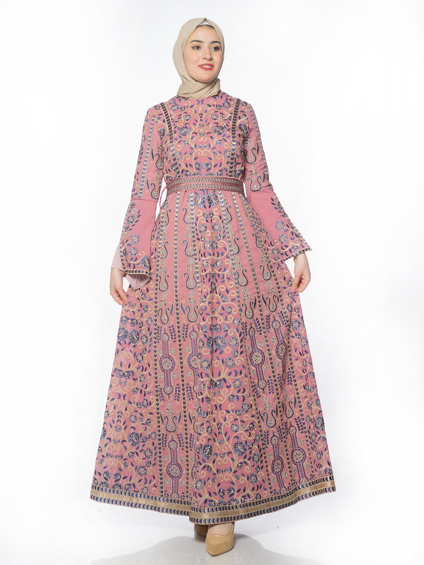 Embroidered caftan