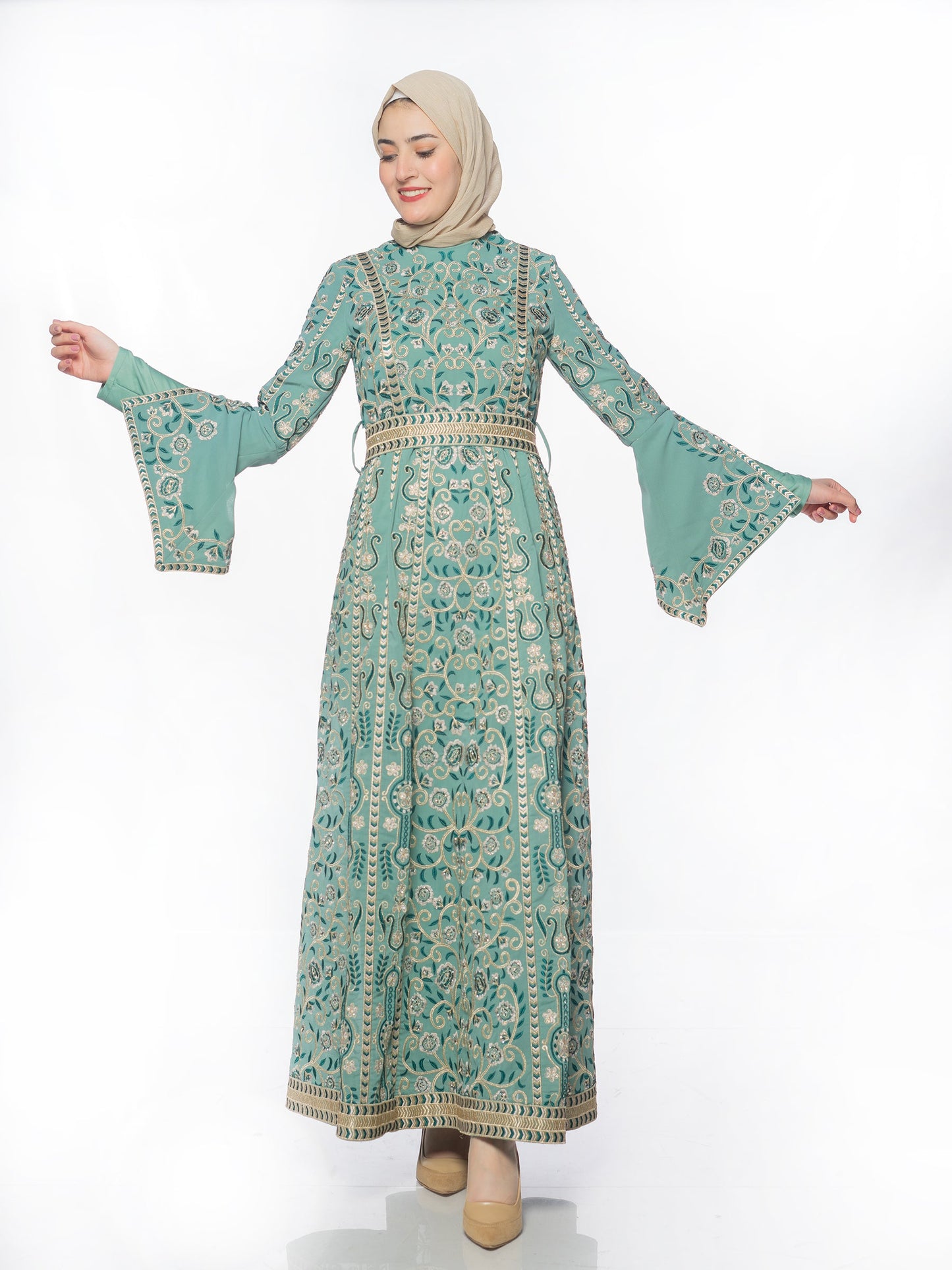 Embroidered caftan