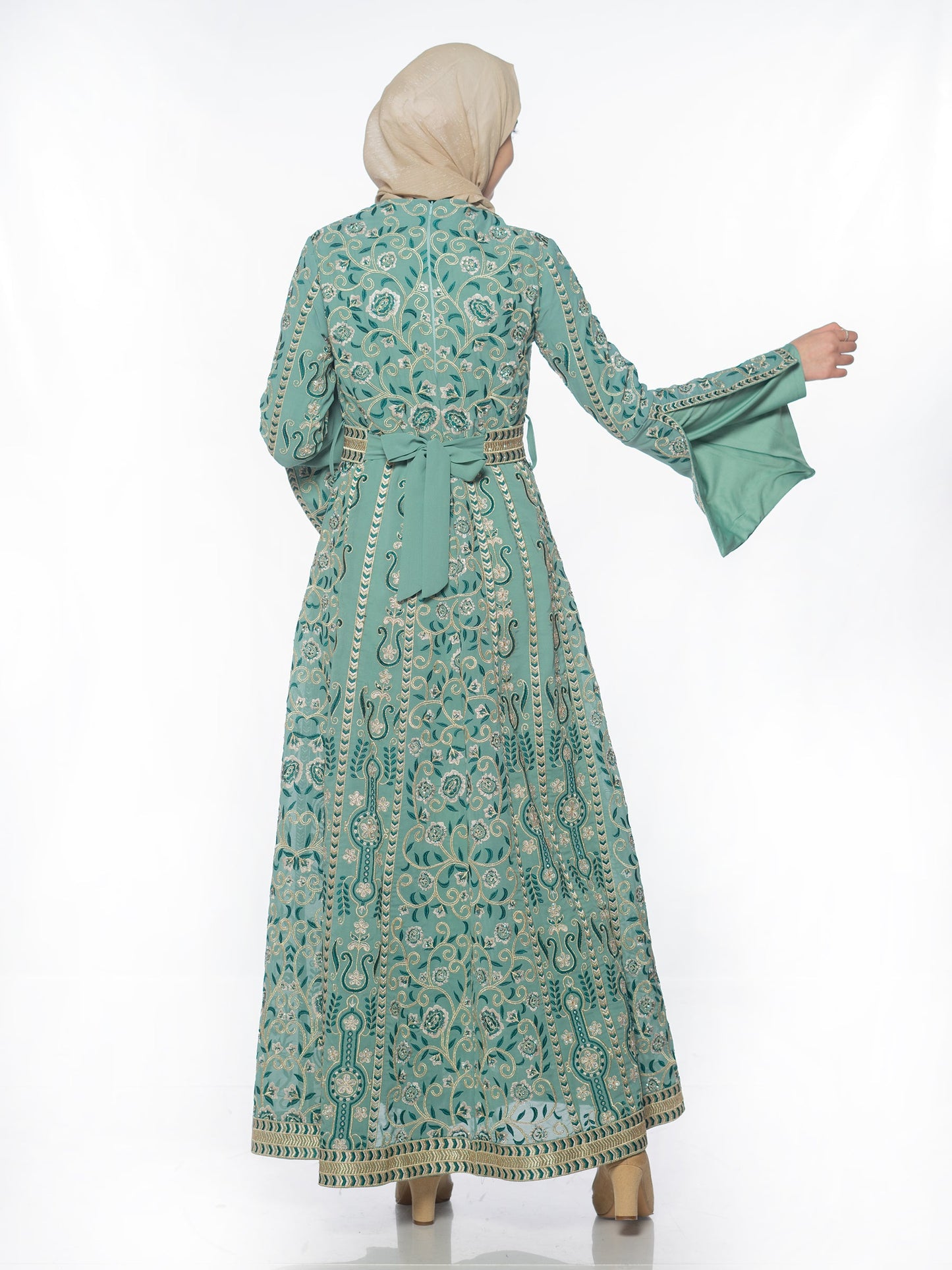 Embroidered caftan