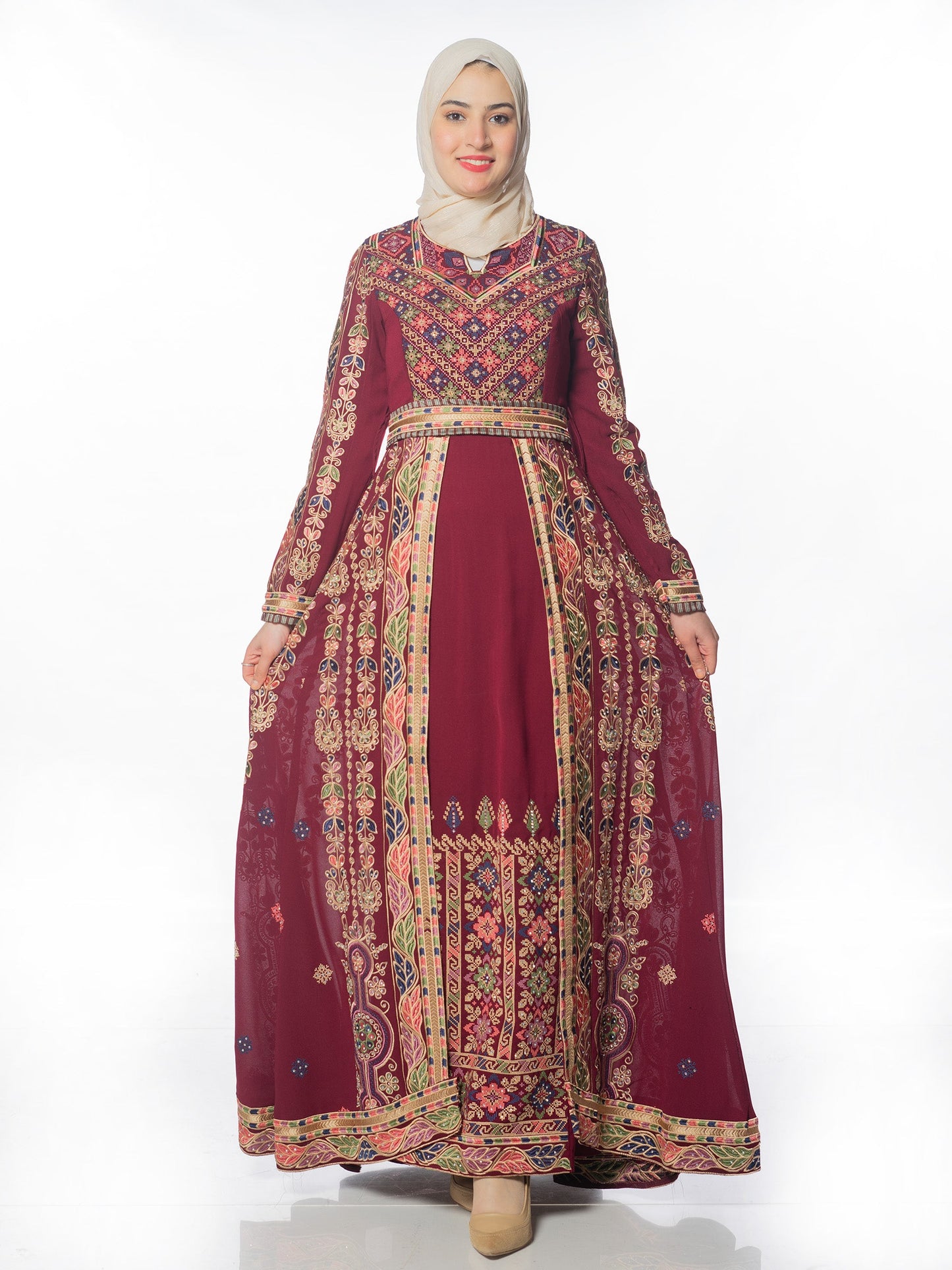 Embroidered caftan