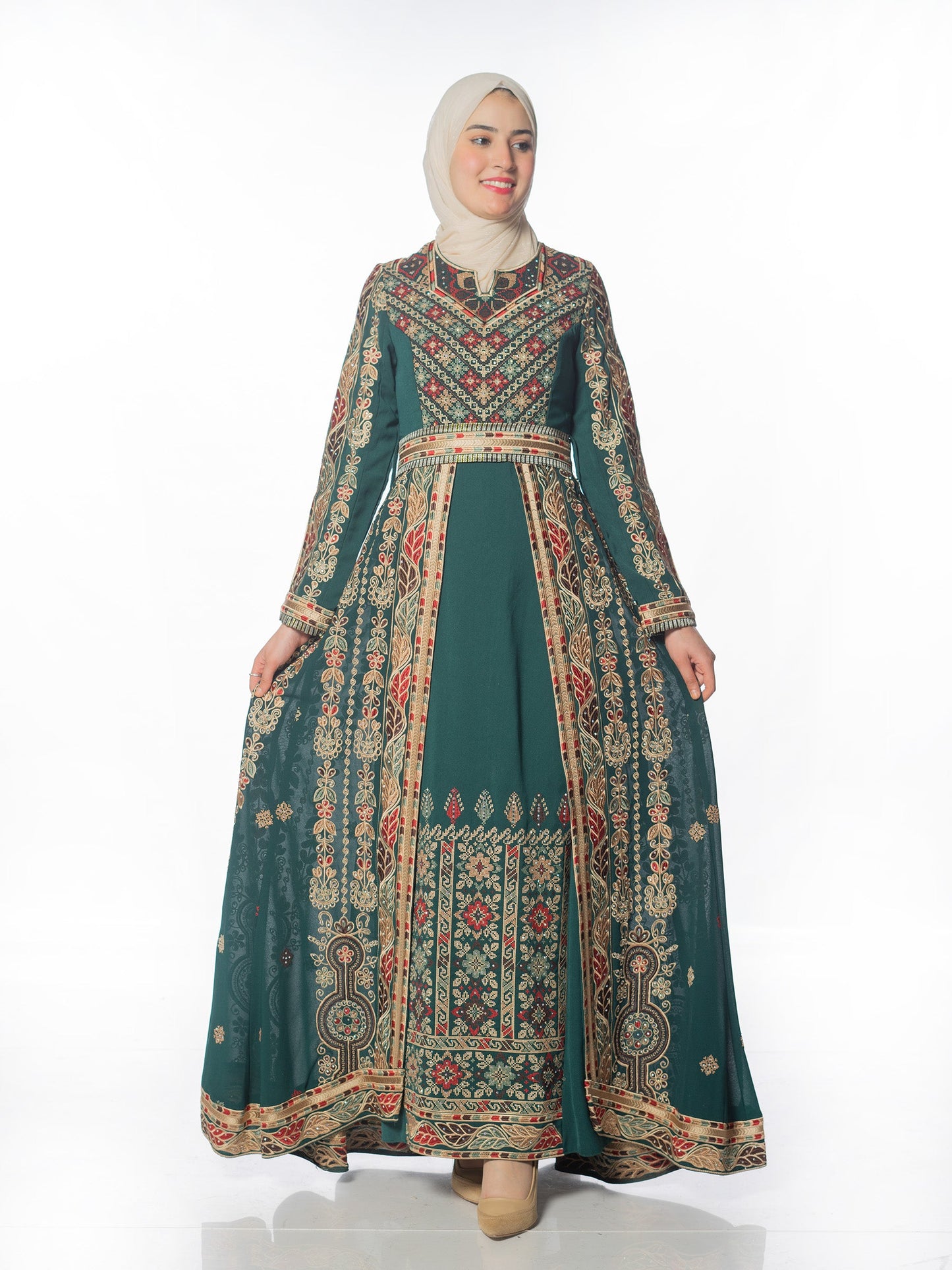 Embroidered caftan