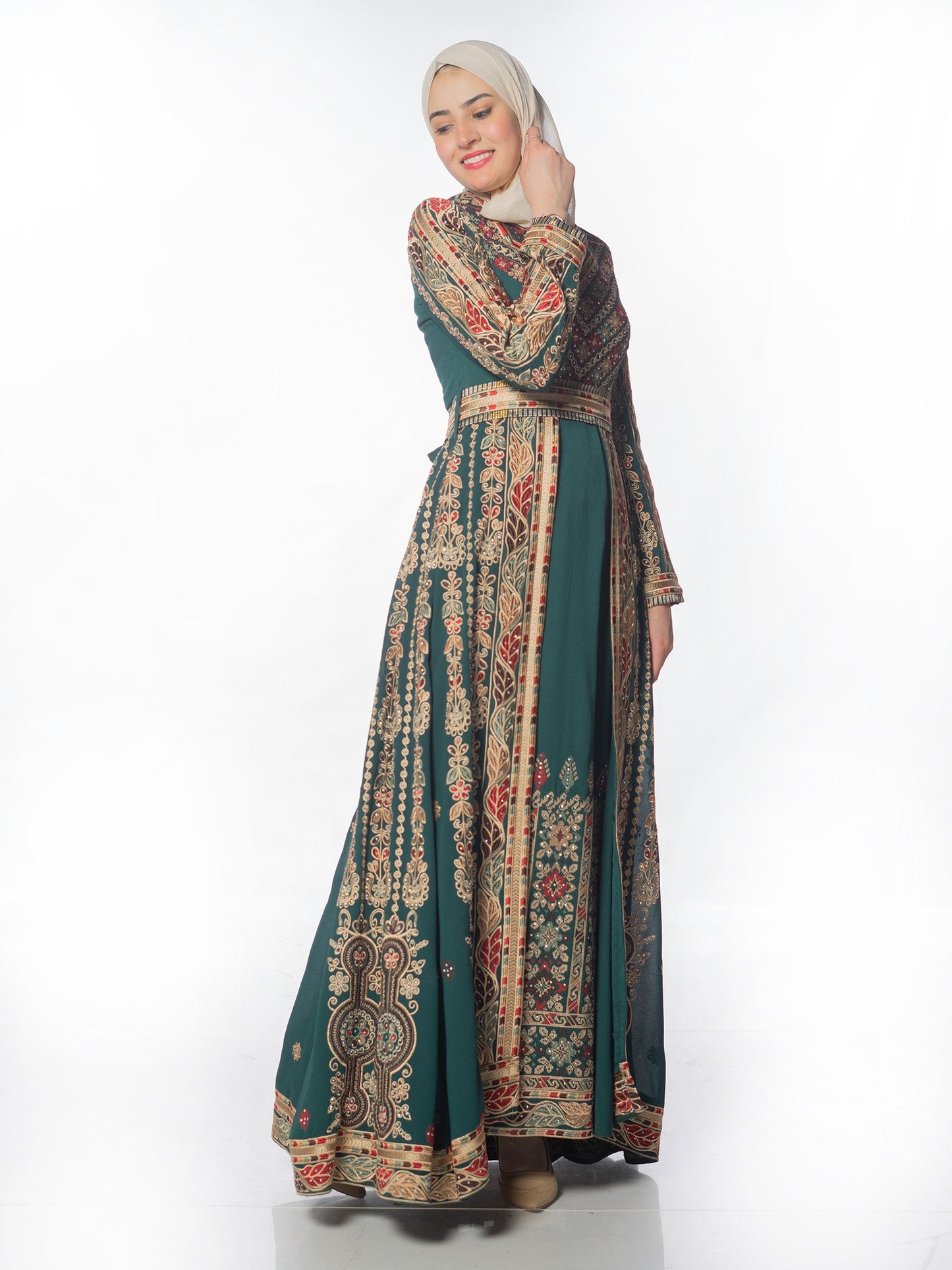 Embroidered caftan